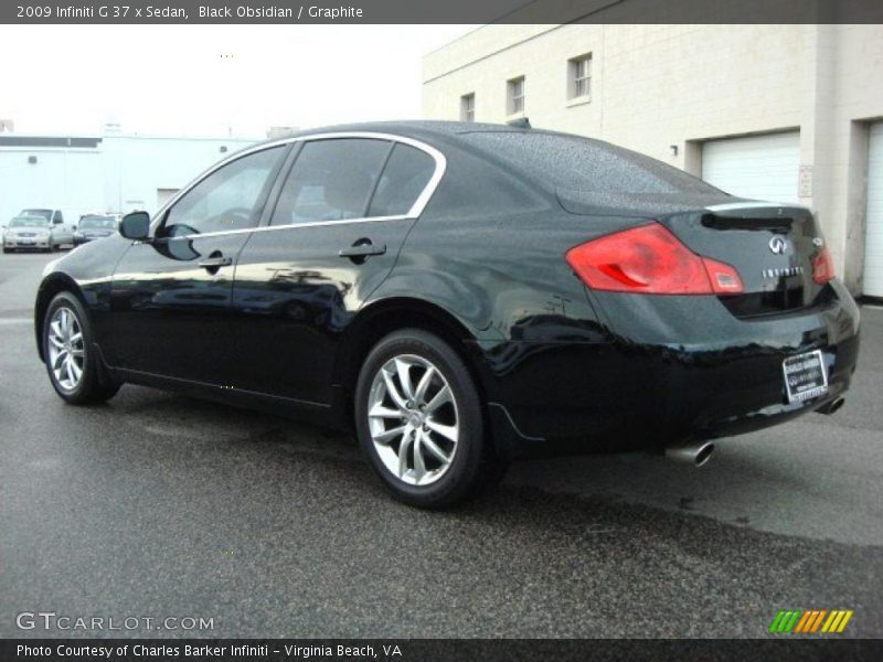 Black Obsidian / Graphite 2009 Infiniti G 37 x Sedan