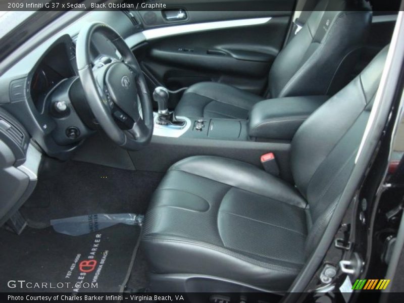Black Obsidian / Graphite 2009 Infiniti G 37 x Sedan