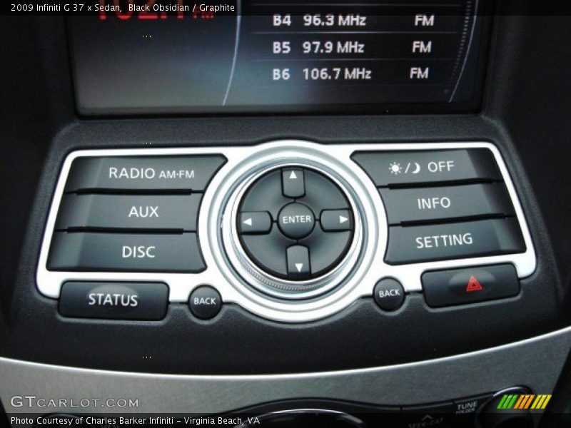 Black Obsidian / Graphite 2009 Infiniti G 37 x Sedan