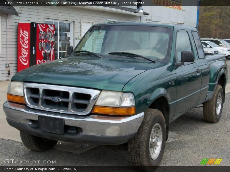 Amazon Green Metallic / Dark Graphite 1999 Ford Ranger XLT Extended Cab 4x4