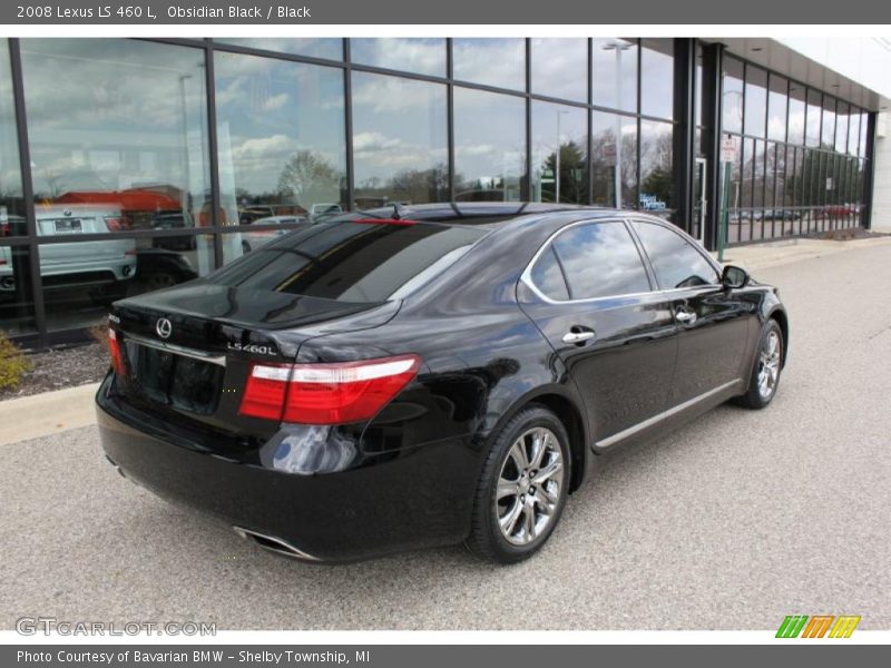Obsidian Black / Black 2008 Lexus LS 460 L