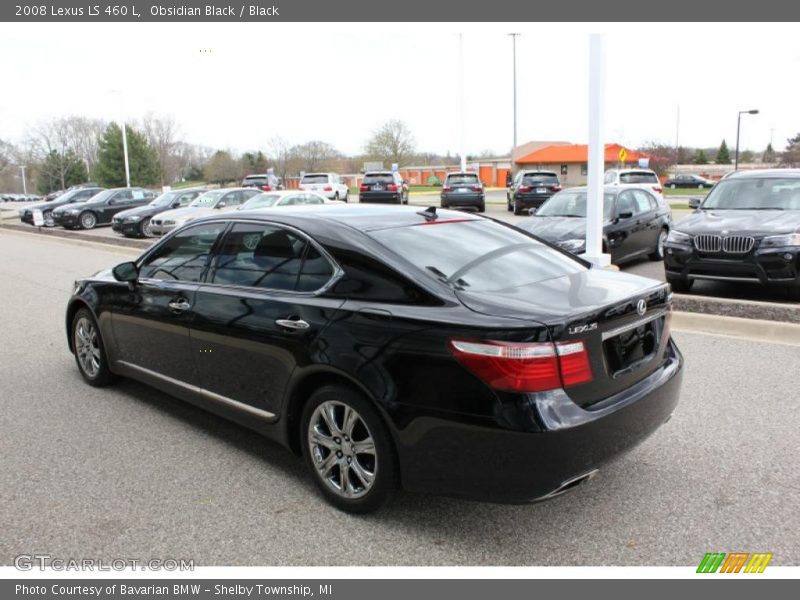 Obsidian Black / Black 2008 Lexus LS 460 L