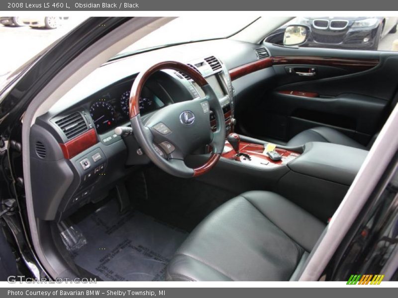Obsidian Black / Black 2008 Lexus LS 460 L