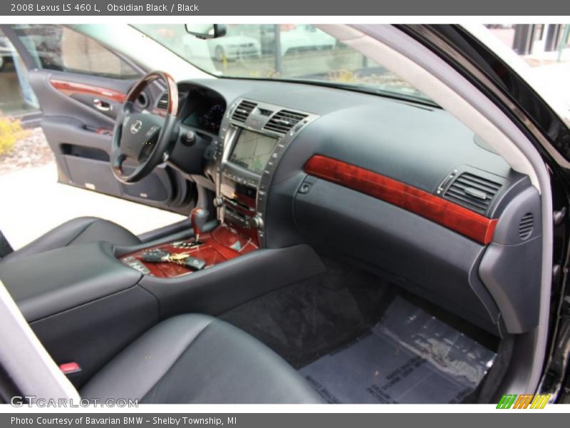 Obsidian Black / Black 2008 Lexus LS 460 L