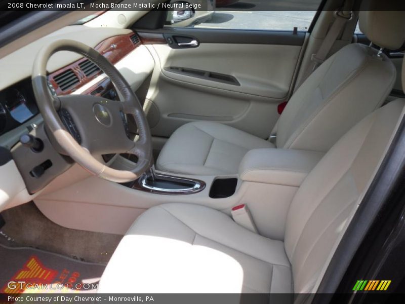 Mocha Bronze Metallic / Neutral Beige 2008 Chevrolet Impala LT