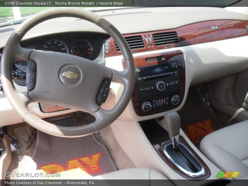 Mocha Bronze Metallic / Neutral Beige 2008 Chevrolet Impala LT