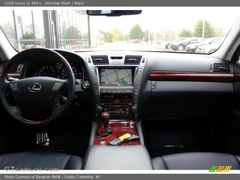 Obsidian Black / Black 2008 Lexus LS 460 L