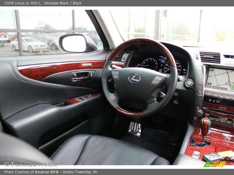 Obsidian Black / Black 2008 Lexus LS 460 L