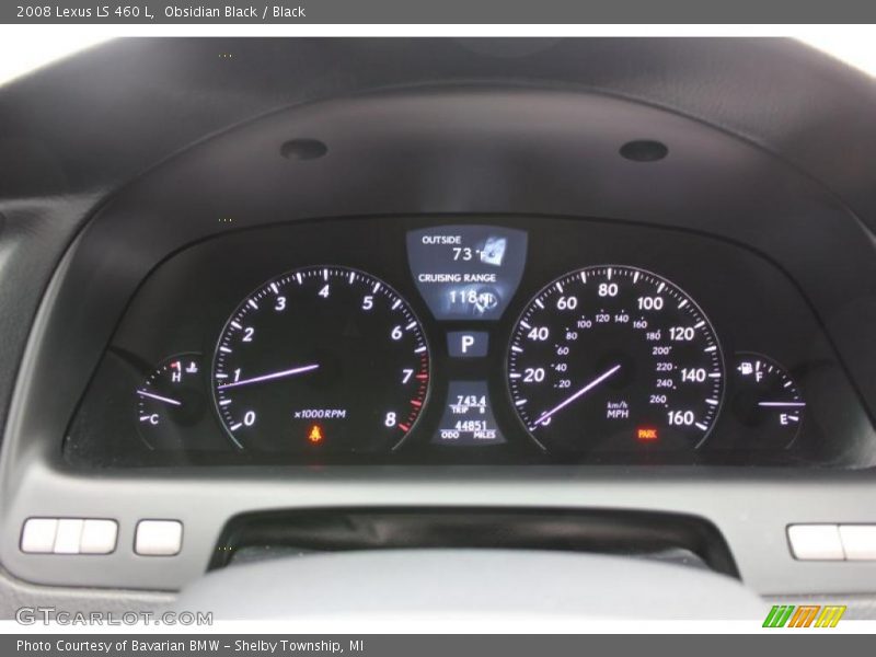 Obsidian Black / Black 2008 Lexus LS 460 L