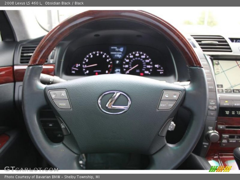 Obsidian Black / Black 2008 Lexus LS 460 L
