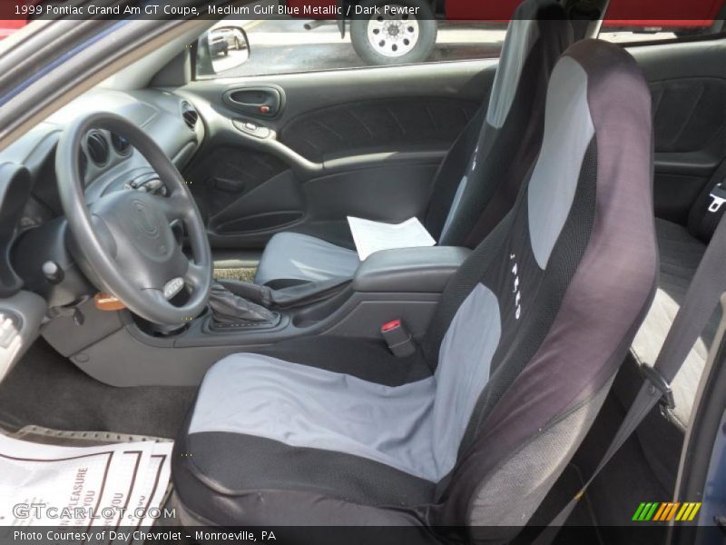 Medium Gulf Blue Metallic / Dark Pewter 1999 Pontiac Grand Am GT Coupe