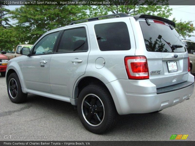 Ingot Silver Metallic / Charcoal Black 2010 Ford Escape XLT Sport Package