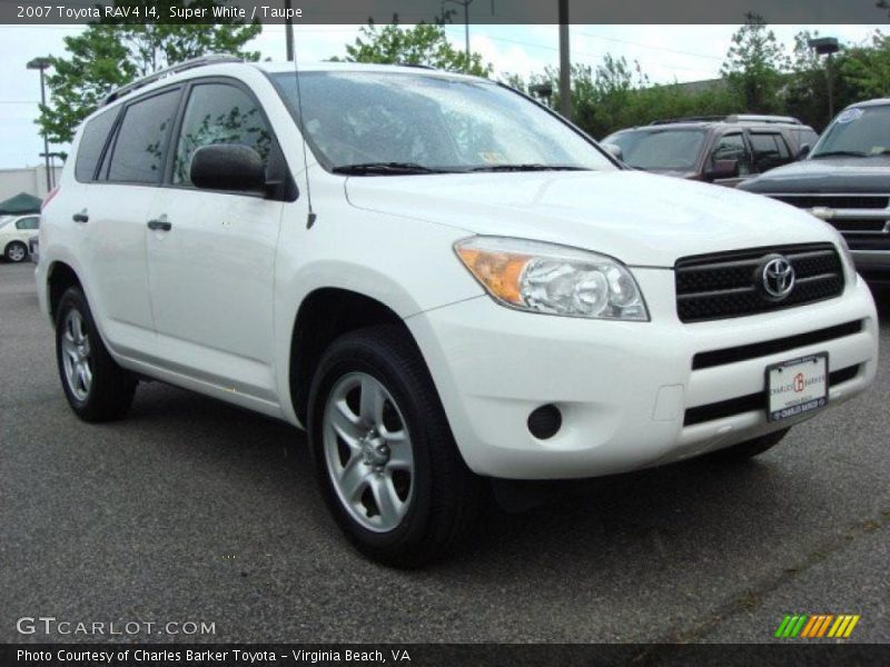 Super White / Taupe 2007 Toyota RAV4 I4