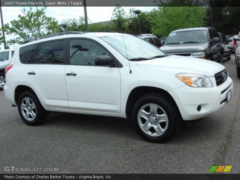 Super White / Taupe 2007 Toyota RAV4 I4
