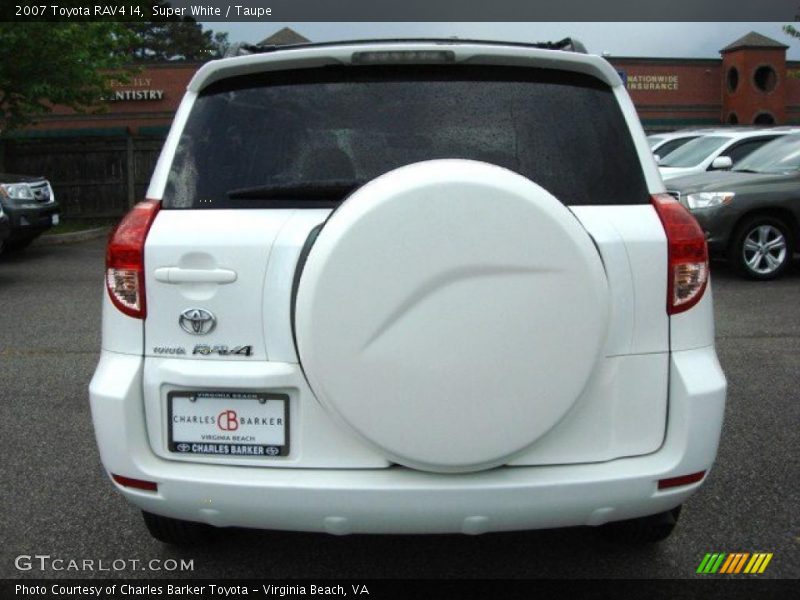 Super White / Taupe 2007 Toyota RAV4 I4