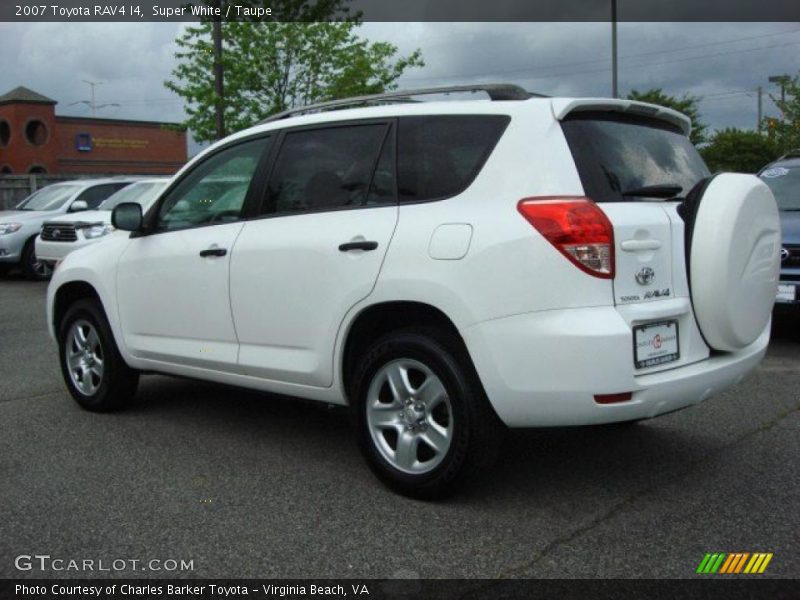 Super White / Taupe 2007 Toyota RAV4 I4