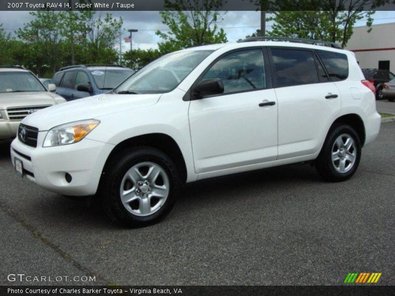 Super White / Taupe 2007 Toyota RAV4 I4