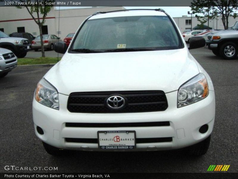 Super White / Taupe 2007 Toyota RAV4 I4