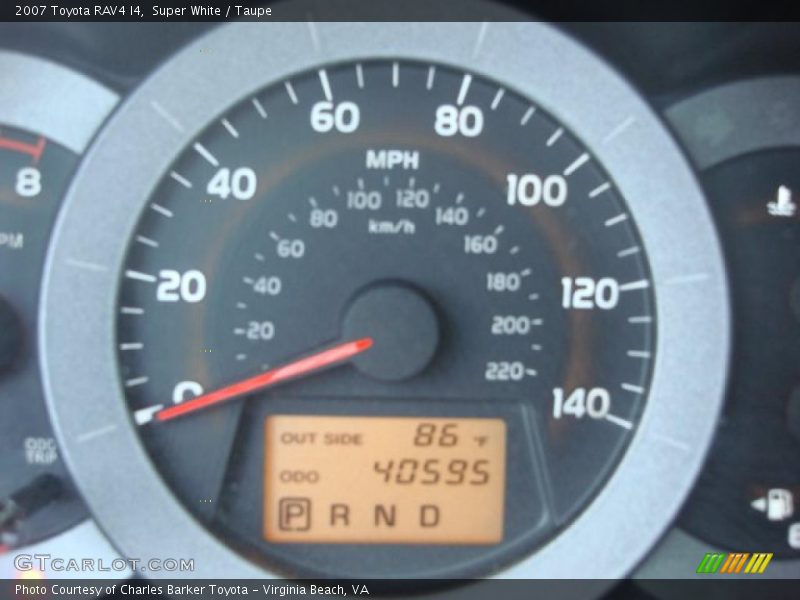 Super White / Taupe 2007 Toyota RAV4 I4