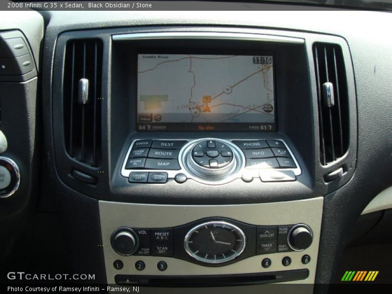 Black Obsidian / Stone 2008 Infiniti G 35 x Sedan