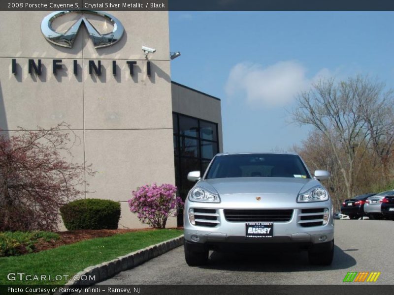 Crystal Silver Metallic / Black 2008 Porsche Cayenne S