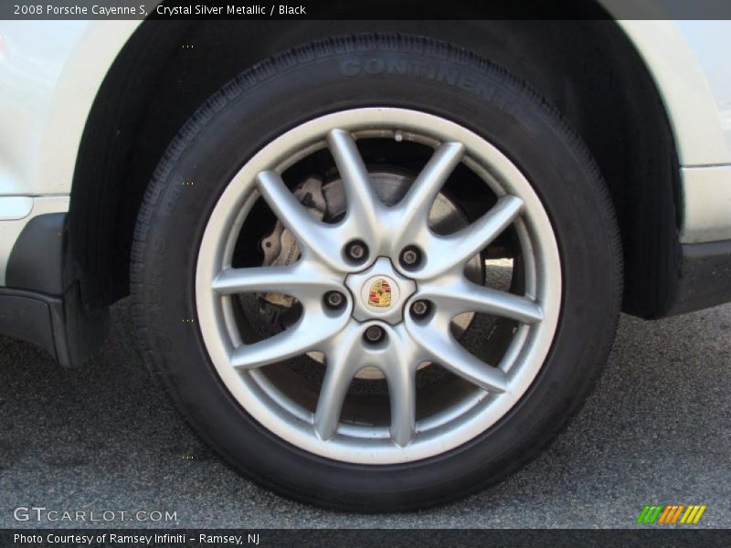 Crystal Silver Metallic / Black 2008 Porsche Cayenne S