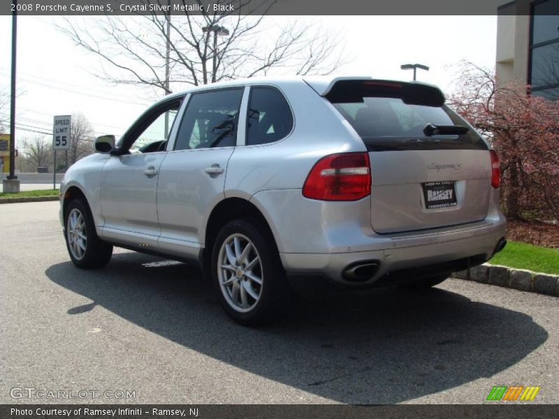 Crystal Silver Metallic / Black 2008 Porsche Cayenne S