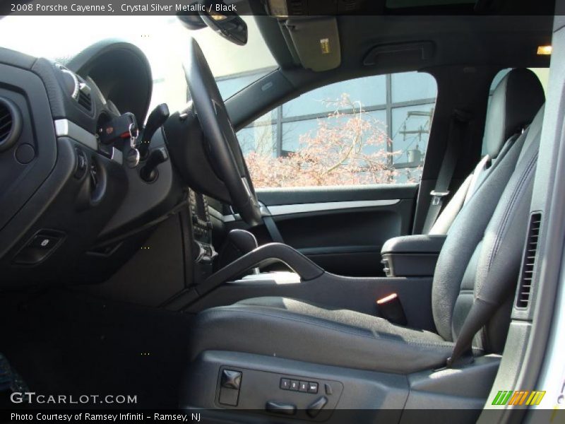 Crystal Silver Metallic / Black 2008 Porsche Cayenne S