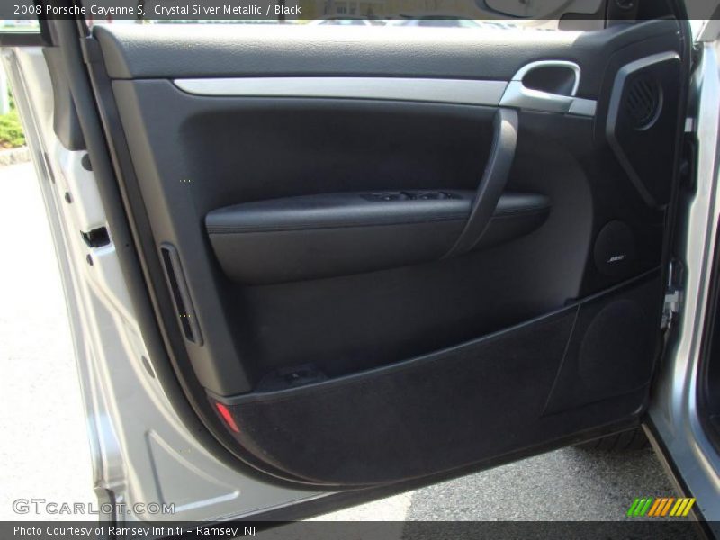 Crystal Silver Metallic / Black 2008 Porsche Cayenne S