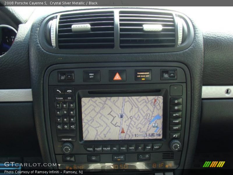Crystal Silver Metallic / Black 2008 Porsche Cayenne S