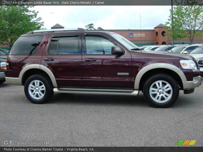 Dark Cherry Metallic / Camel 2007 Ford Explorer Eddie Bauer 4x4