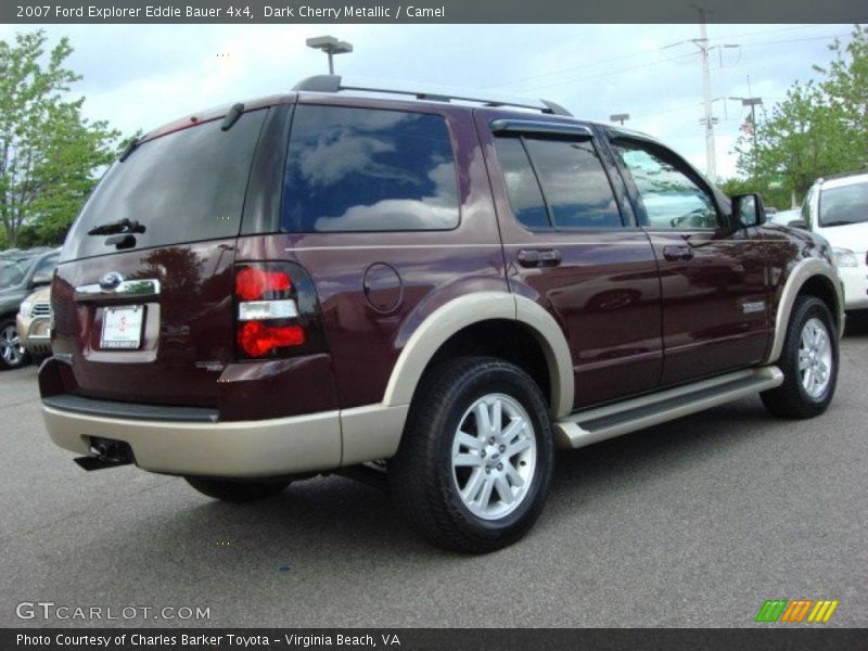 Dark Cherry Metallic / Camel 2007 Ford Explorer Eddie Bauer 4x4