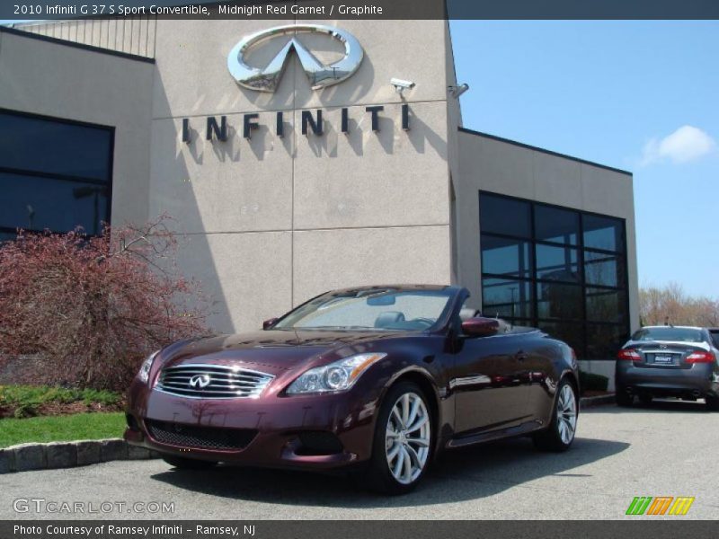 Midnight Red Garnet / Graphite 2010 Infiniti G 37 S Sport Convertible
