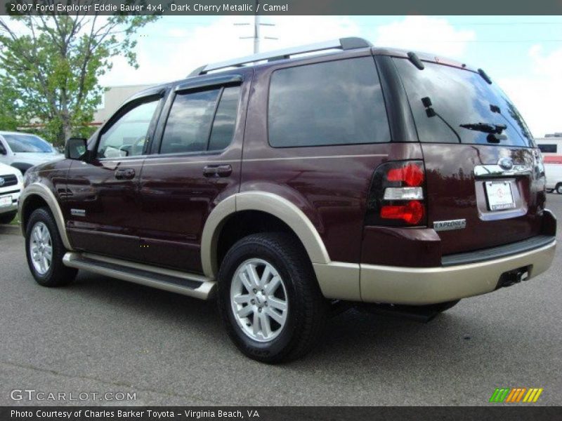 Dark Cherry Metallic / Camel 2007 Ford Explorer Eddie Bauer 4x4