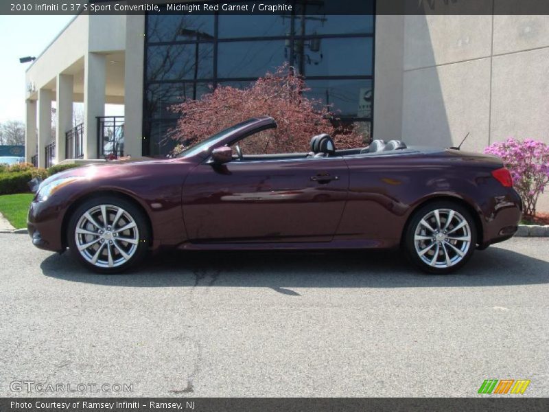  2010 G 37 S Sport Convertible Midnight Red Garnet