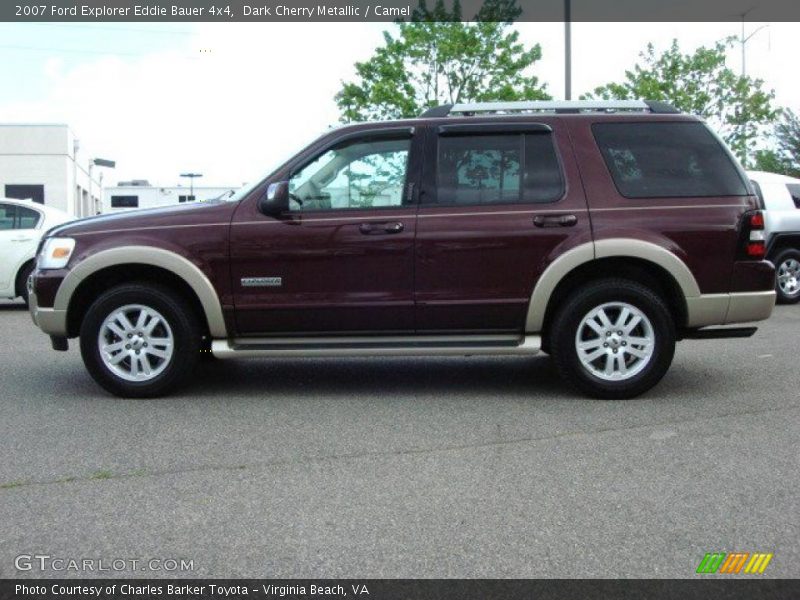 Dark Cherry Metallic / Camel 2007 Ford Explorer Eddie Bauer 4x4