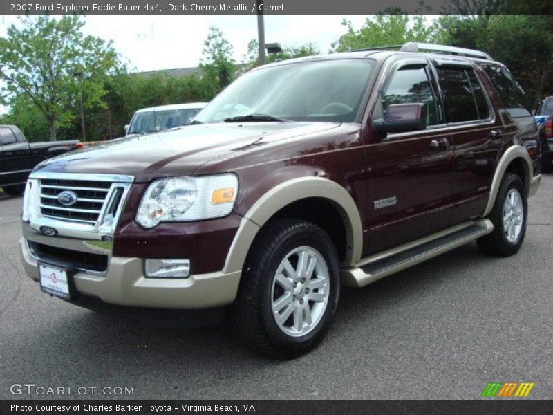 Dark Cherry Metallic / Camel 2007 Ford Explorer Eddie Bauer 4x4