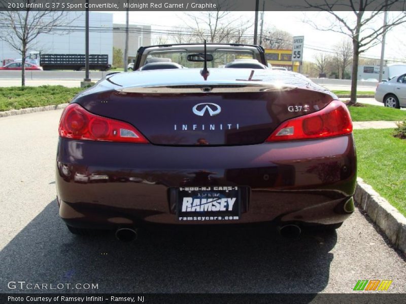 Midnight Red Garnet / Graphite 2010 Infiniti G 37 S Sport Convertible