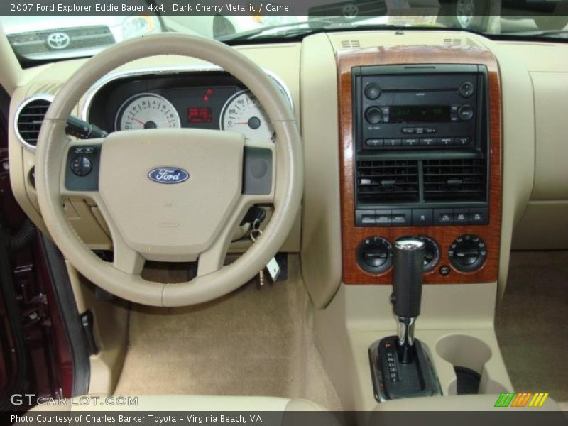 Dark Cherry Metallic / Camel 2007 Ford Explorer Eddie Bauer 4x4