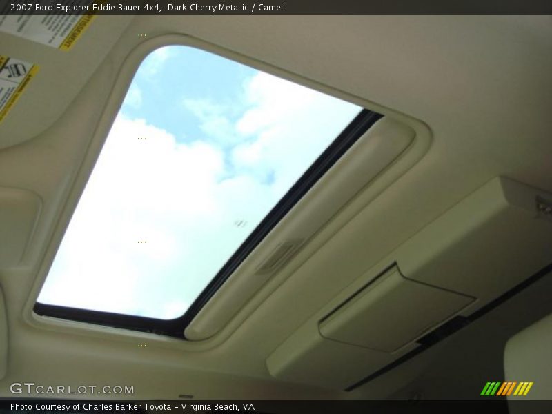 Dark Cherry Metallic / Camel 2007 Ford Explorer Eddie Bauer 4x4