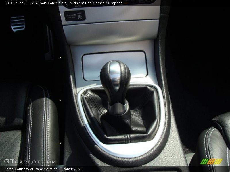  2010 G 37 S Sport Convertible 6 Speed Manual Shifter