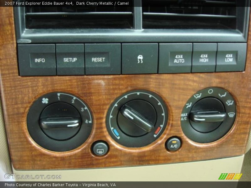 Dark Cherry Metallic / Camel 2007 Ford Explorer Eddie Bauer 4x4