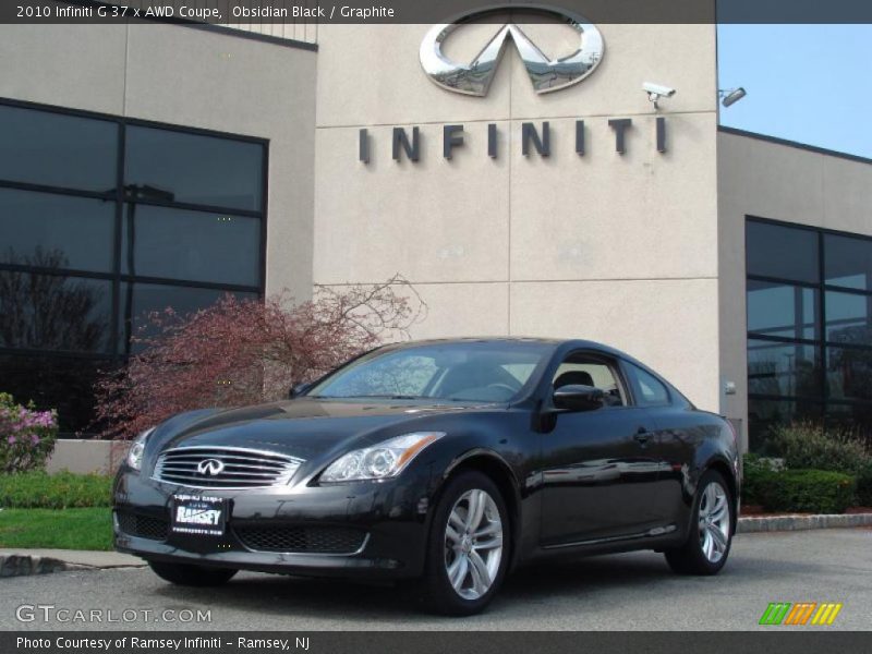 Obsidian Black / Graphite 2010 Infiniti G 37 x AWD Coupe