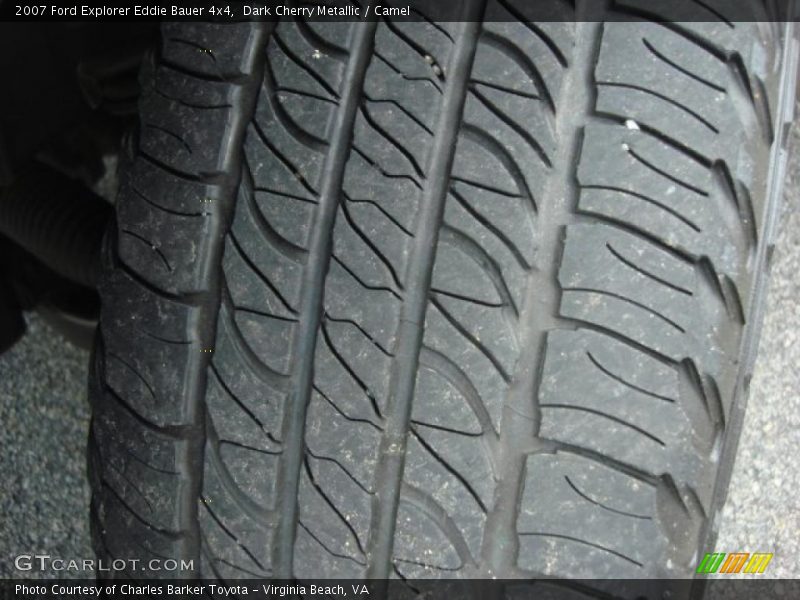 Dark Cherry Metallic / Camel 2007 Ford Explorer Eddie Bauer 4x4