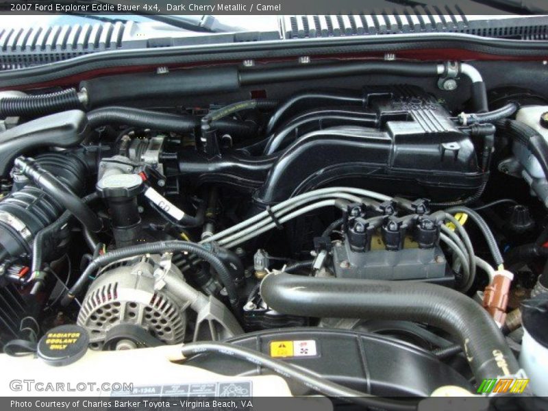 Dark Cherry Metallic / Camel 2007 Ford Explorer Eddie Bauer 4x4
