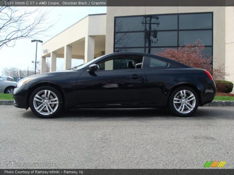 Obsidian Black / Graphite 2010 Infiniti G 37 x AWD Coupe