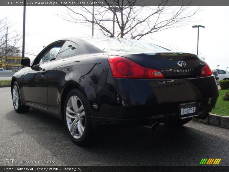 Obsidian Black / Graphite 2010 Infiniti G 37 x AWD Coupe