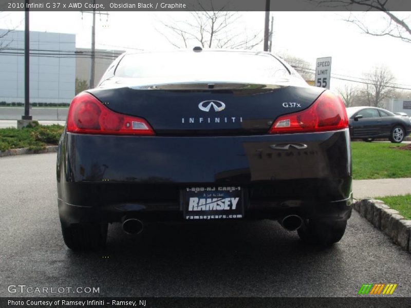 Obsidian Black / Graphite 2010 Infiniti G 37 x AWD Coupe