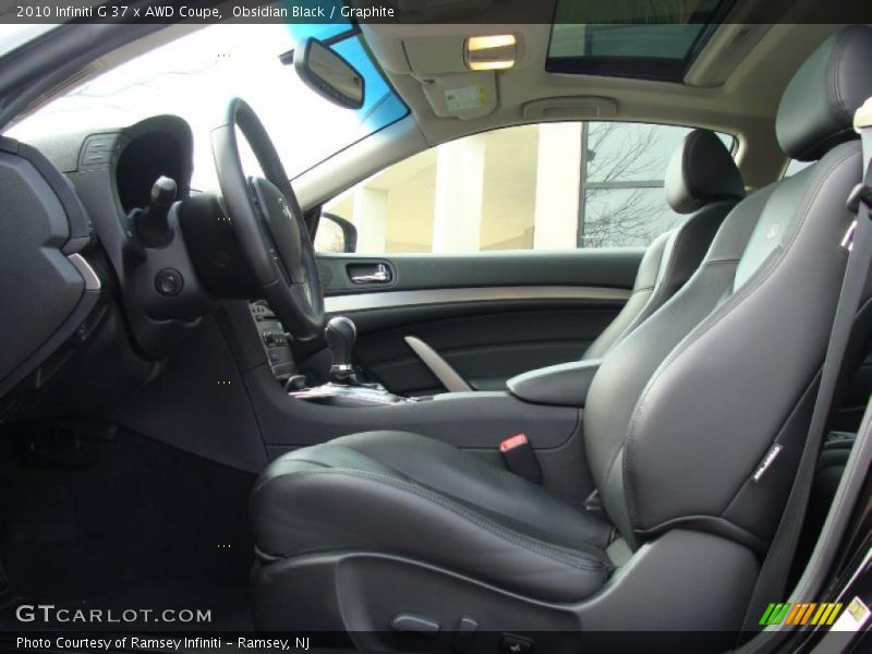 Obsidian Black / Graphite 2010 Infiniti G 37 x AWD Coupe