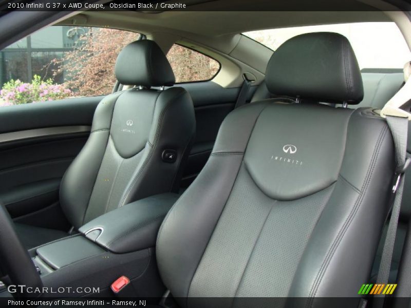Obsidian Black / Graphite 2010 Infiniti G 37 x AWD Coupe
